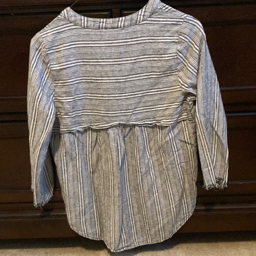 B.L.E.U Rails Striped Button-Up Shirt - Picture 2 of 7